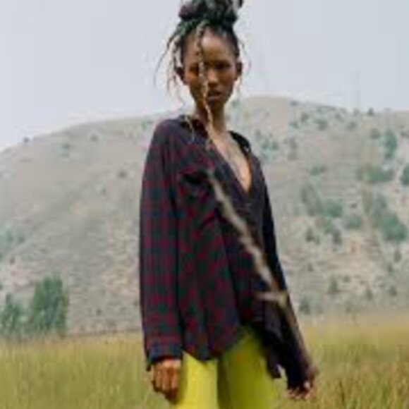 UO BDG Lachlan Flannel Button-Down Shirt - Picture 2 of 4